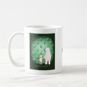 Romantic Bear and Bunny Couple Love Custom name Coffee Mug