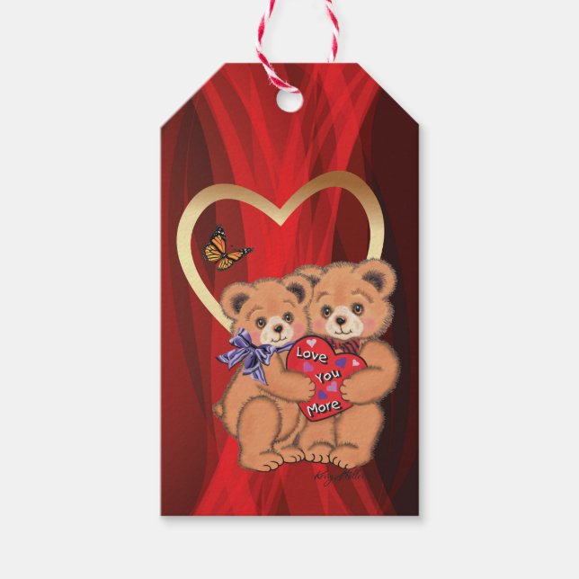 Romantic Bears Gift Tags (Front)