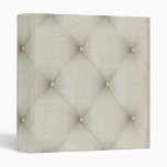 Romantic Beautiful Ivory Leather 3 Ring Binder