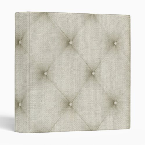 Romantic Beautiful Ivory Leather 3 Ring Binder