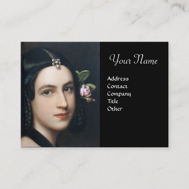 ROMANTIC BEAUTY,Salon Spa, Makeup Artist Business Card (Front)