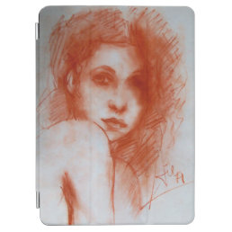 ROMANTIC BEAUTY / Woman Portrait in Sepia Brown iPad Air Cover