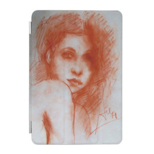 ROMANTIC BEAUTY / Woman Portrait in Sepia Brown iPad Mini Cover