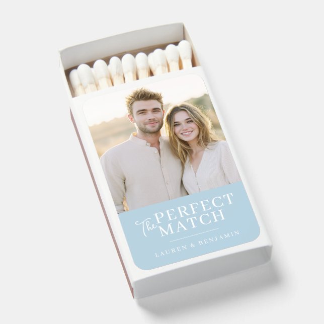 Romantic Beige Photo Matchboxes (Front Open)