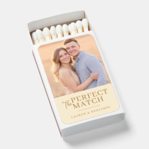 Romantic Beige Vintage Photo Matchboxes
