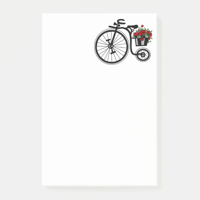 Romantic Bike Post-it® Notes (Front)