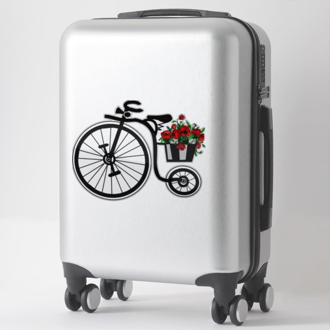 Romantic Bike Sticker (Suitcase)