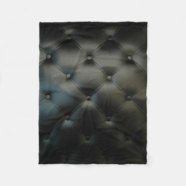 Romantic Black Beautiful Leather Fleece Blanket (Front)