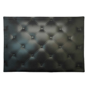 Romantic Black Beautiful Leather Placemat