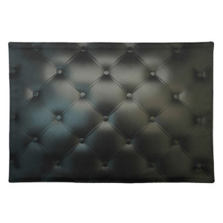 Romantic Black Beautiful Leather Placemat
