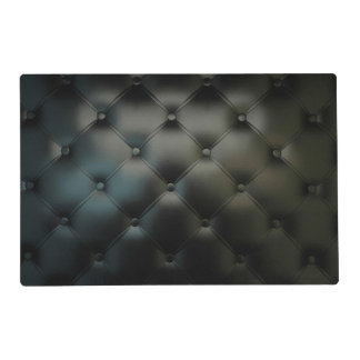 Romantic Black Beautiful Leather Placemat