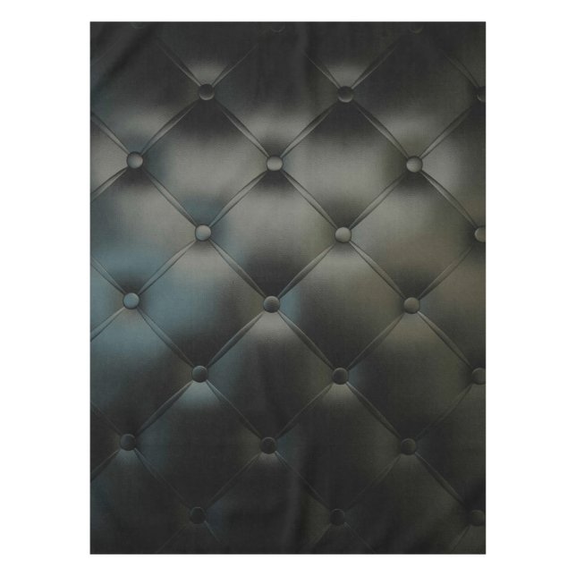 Romantic Black Beautiful Leather Tablecloth (Front)