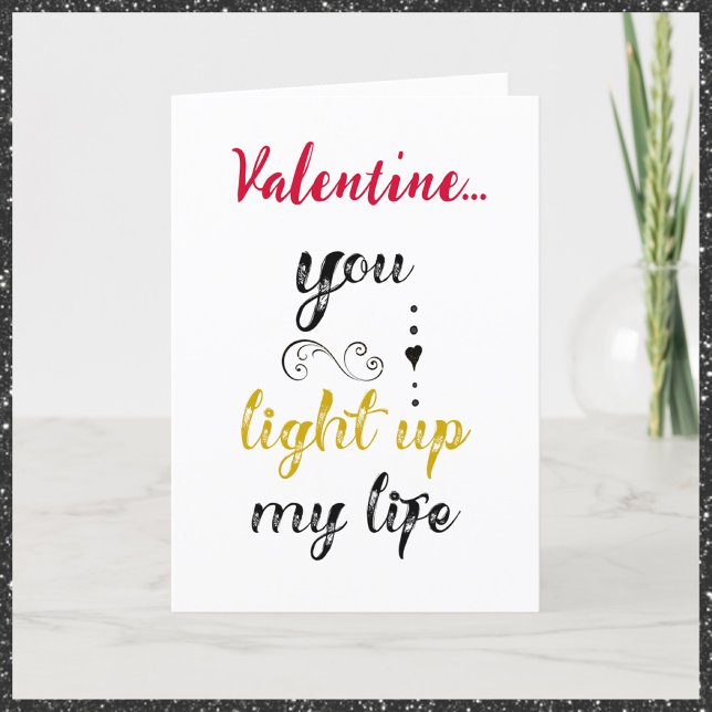 Romantic Black Red & Gold Valentine Saying Holiday (Creator Uploaded)
