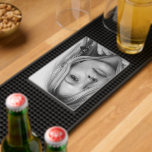 Romantic Black & White Portrait Sign Bar Mat<br><div class="desc">Bring intimacy and emotion to your space with this Romantic Black & White Portrait Sign featuring the heartfelt phrase “I want to be closer to you…”. The minimalist design paired with a captivating grayscale portrait creates a moody, cinematic feel—perfect for modern home bars, lounges, or romantic gift ideas. This premium-quality...</div>