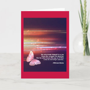 Romantic Blake Quote Holiday Card