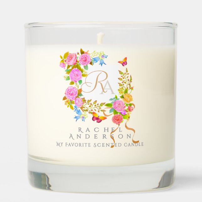 Romantic Blooming Garden  Scented Candle (Front)
