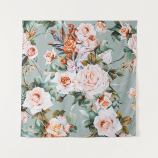 Romantic Blossom Haven Tapestry