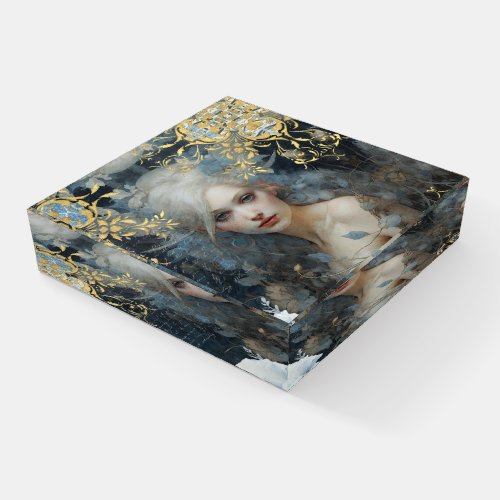 Romantic Blue Fairy Paperweight