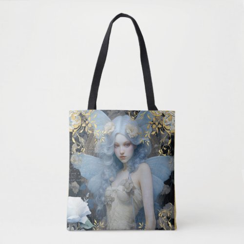 Romantic Blue Fairy Tote Bag