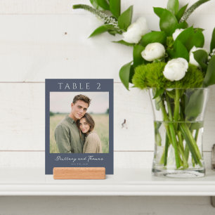 Romantic Blue-Gray Photo Holder