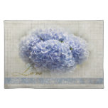 Romantic Blue Hydrangeas Cloth Placemat at Zazzle