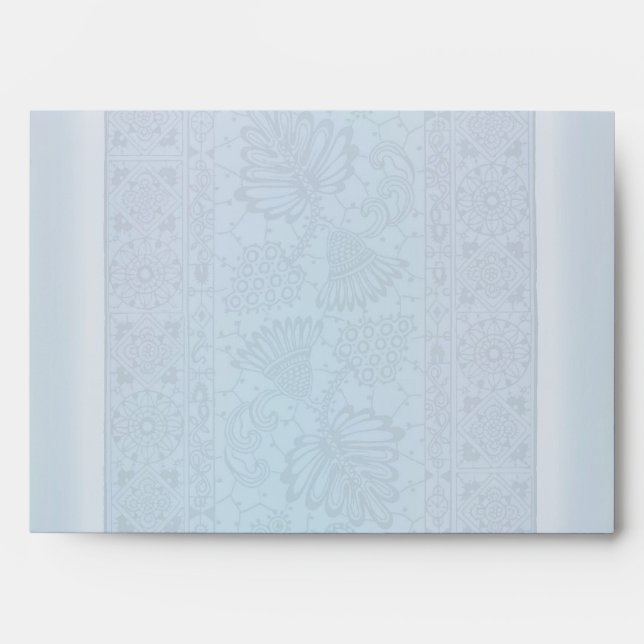 Romantic blue lace A7 Envelope (Front)