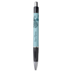 Romantic Blue Peacock Pen