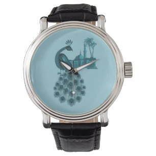 Romantic Blue Peacock Watch