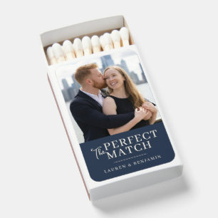 Romantic Blue Photo Matchboxes