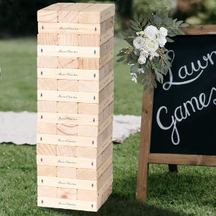 Romantic Blue Regency Gay Botanical Silhouette Topple Tower