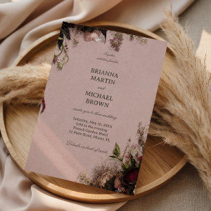 Romantic Blush Floral Invitation