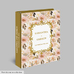 Romantic Blush Gold Wedding Photo Binder<br><div class="desc">Keep your most cherished memories beautifully preserved with this wedding ring binder featuring lush blush and gold boho flowers. Designed in a soft watercolor style, this binder is perfect for organizing wedding photos, keepsakes, vows, or planning details. The romantic blush roses and shimmering gold accents bring a timeless elegance, making...</div>
