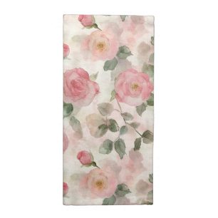 Romantic Blush Pink Roses Floral Cloth Napkin