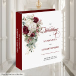Romantic Boho Burgundy White Rose Wedding Binder<br><div class="desc">✅ For matching items search 208W in my collections ✅ Keep your wedding memories beautifully organized with this boho wedding binder and memory album, featuring watercolor burgundy and white roses accented with shimmering gold leaves. Designed in a rich and romantic palette of burgundy, marsala, maroon, deep red, dark red, white,...</div>