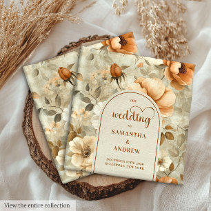 Romantic Boho Terracotta Sage Green Wedding Cloth  Napkin