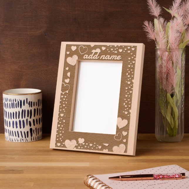 romantic border heart  engraved frames (Left)