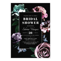 Romantic Botanic Bridal Shower Invitations V 02