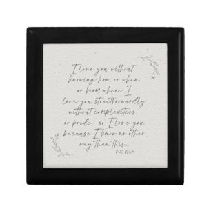 Romantic Botanical Poetry Calligraphy Gift Box
