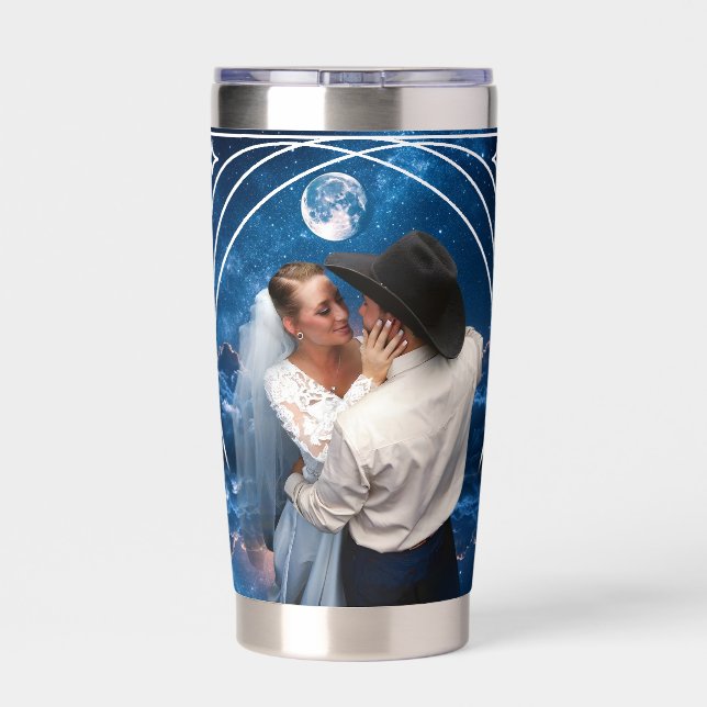 Romantic Bride and Groom Dance Mug- Thermal Tumble Insulated Tumbler (Back)