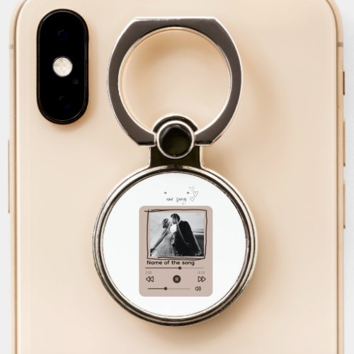 Romantic Bride  Groom Memorable Song Add Photo  P Phone Ring Stand