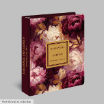 Romantic Burgundy Blush Gold Wedding Keepsake Book 3 Ring Binder<br><div class="desc">Preserve your most cherished wedding memories with this breathtaking burgundy, blush, and gold boho floral wedding ring binder. Designed in an elegant watercolor style, this memory album is the perfect keepsake for storing photographs, guest notes, and mementos from your special day. The rich burgundy blooms, soft blush petals, and shimmering...</div>