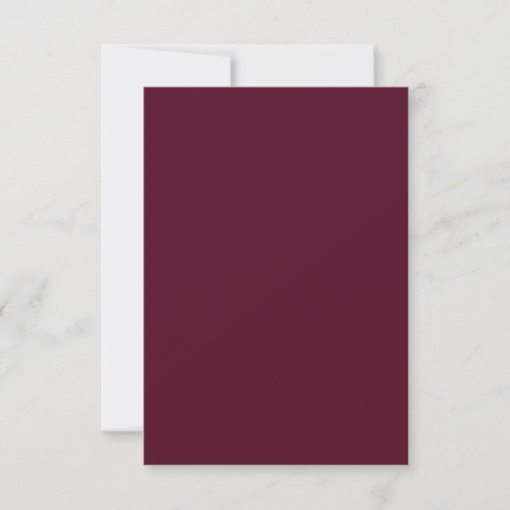 Romantic Burgundy Calligraphy Menu Choice RSVP | Zazzle