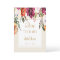 Romantic Burgundy Floral Bridal Shower Welcome Foa