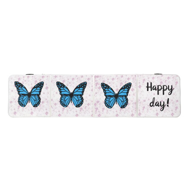 romantic butterfly dream beer pong table (Top)