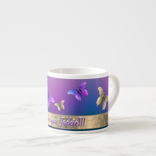Romantic Butterfly  wText Specialty Mug