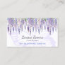 Romantic Butterfly & Wisteria Pastel Floral Business Card