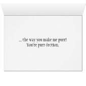 Romantic Calico Persian Kitty Card (Inside Horizontal (Bottom))