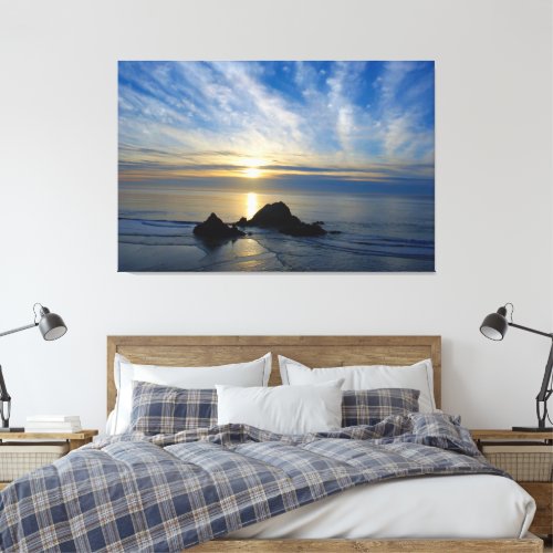 Romantic California Sunset _ Wrapped Canvas
