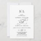 Romantic Calligraphy | Flourish Monogram Wedding