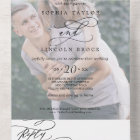 Romantic Calligraphy Monogram Photo Wedding